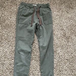 Olive green joggers